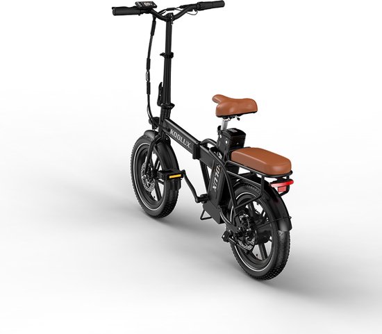 KOOLUX - X10 Elektrische Vouwfiets - E-Bike - 16 x 3.0 Inch Dikke Banden - 36V 13Ah Lithium Accu - 250 W Motor - Maximaal 25/u - Maximaal bereik 55km - LCD Scherm - Zwart van KOOLUX — afbeelding 2