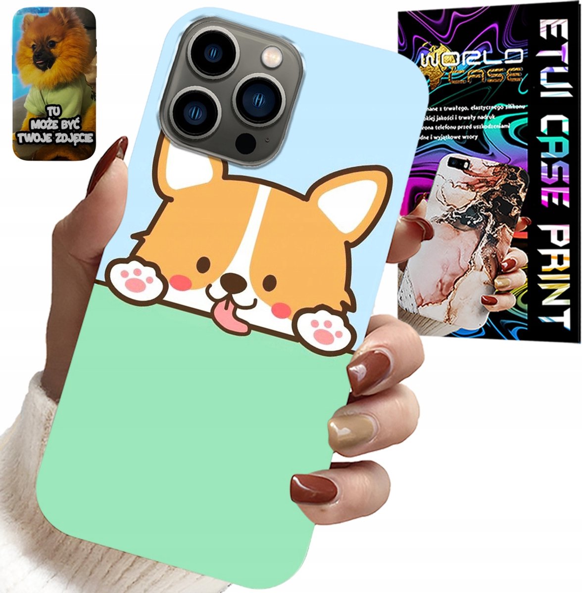 iPhone 13 Pro hoesje - schattige honden sprookjespatroon