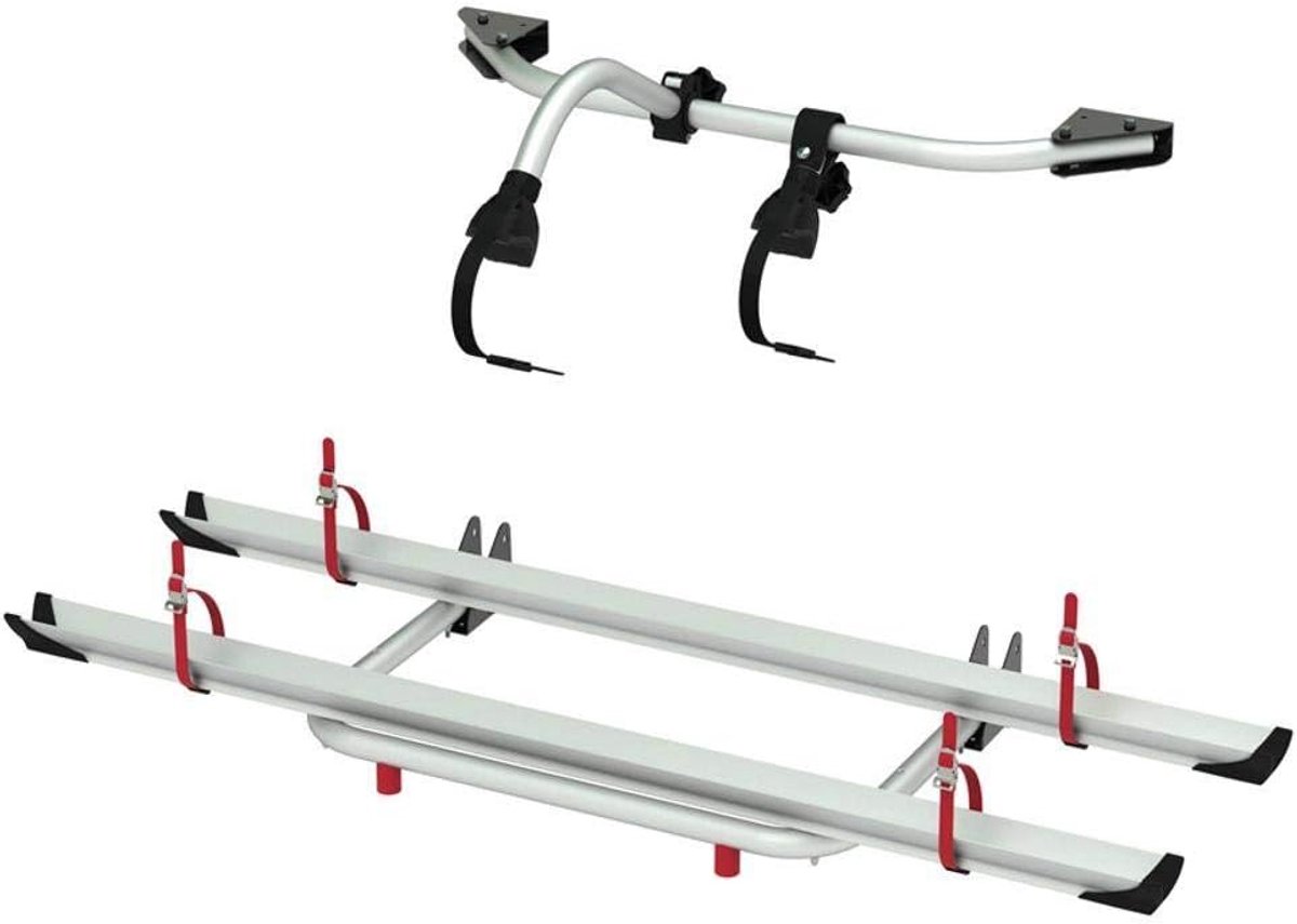 Fietsendrager Garage - Reisdrager Wielen - Fietsen Vervoeren - Robuust Metalen Frame - Max 50kg - Zilver