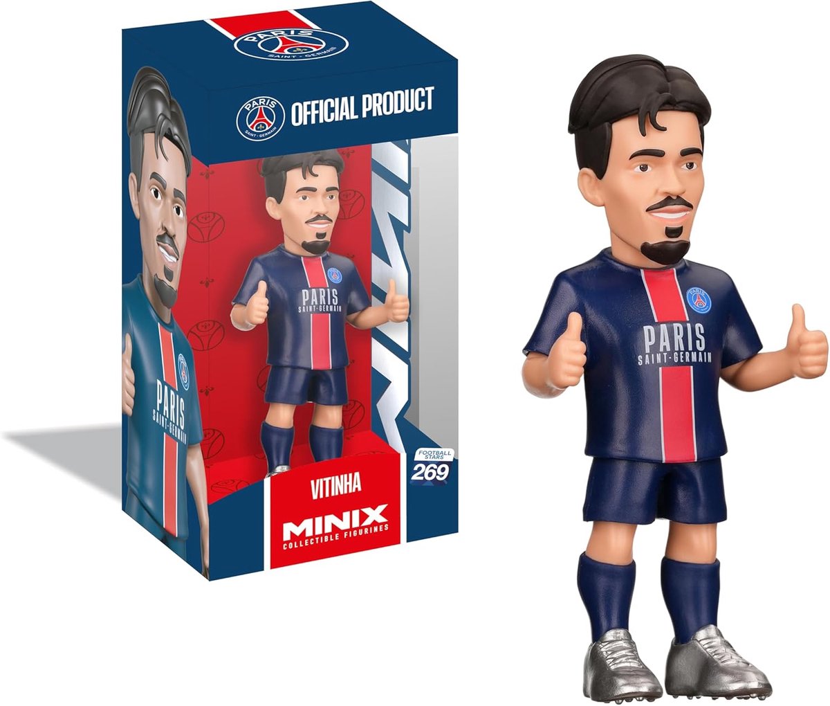 Voetbal Verzamelfiguur - Statuette Speler - Fan Collectie - Gedetailleerd Ontwerp - 12 cm Hoog - Meerkleurig