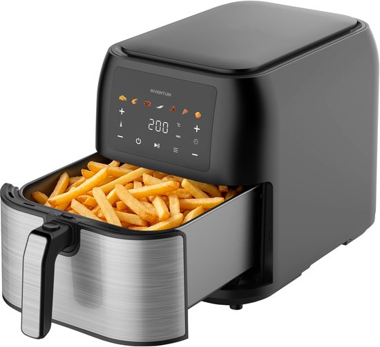 Inventum GF801HLDB Airfryer met Dubbele Lade 8 Liter - €101,99