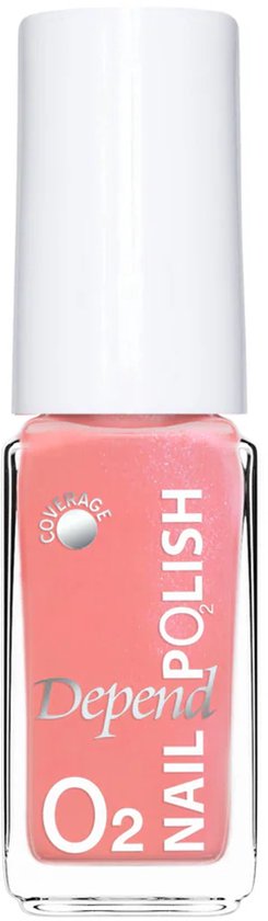 Depend cosmetic | Nagellak | O2 | Nailpolish | Koraal/zalm met shimmer| 833| 5 ML