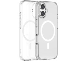 Coverzs Crystal Magsafe case geschikt voor iPhone 17 - Magsafe telefoonhoesje - Schock & TPU hoesje