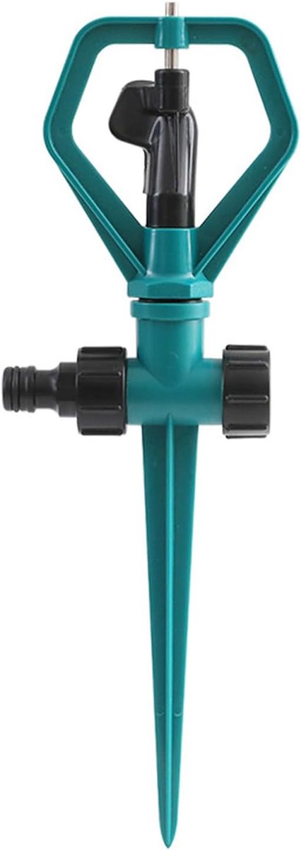Gazon Sprinkler - Bodem Sproeier - Tuin Watering - Verstelbare Sproeihoek - 8-15 Meter Bereik - Groen