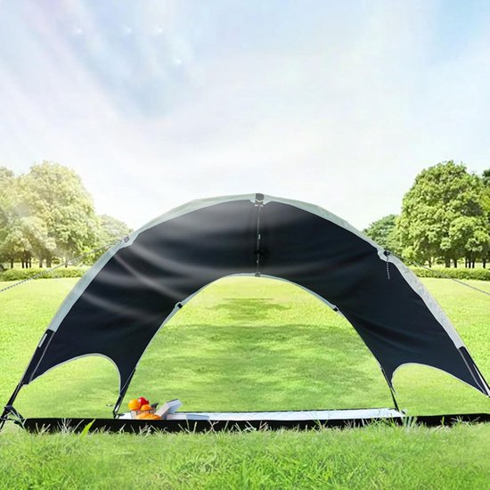 Strandtent - Zonnescherm hut - Strand en buiten - Snelle opzet - 200x150cm uitgevouwen — afbeelding 5