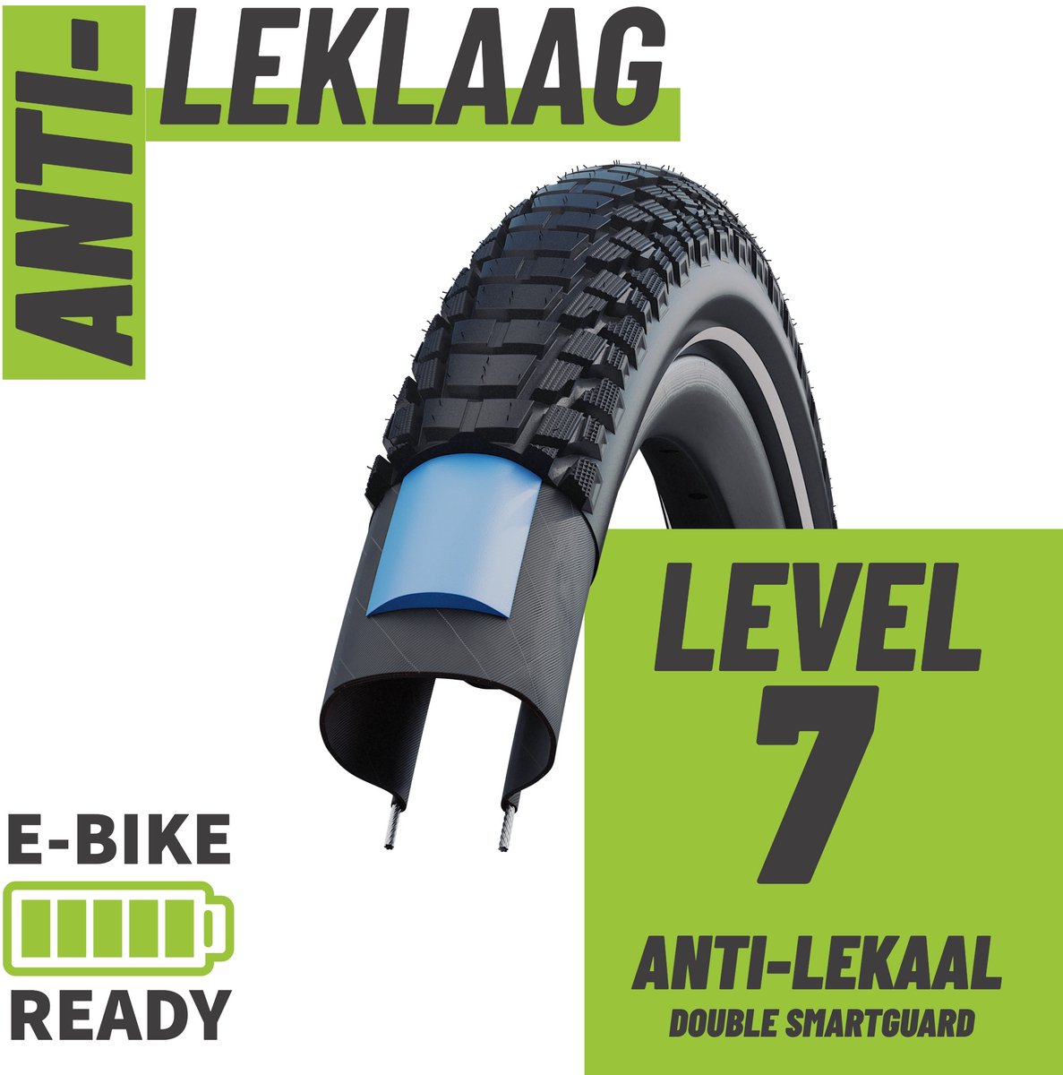 2x Schwalbe fietsbanden Marathon Plus Tour 2026 28x1,75 (47-622) buitenband + SCV Clik ventiel + 3x MSZweirad bandenlichters — cadeau in Cadeau-ideeën - foto 5
