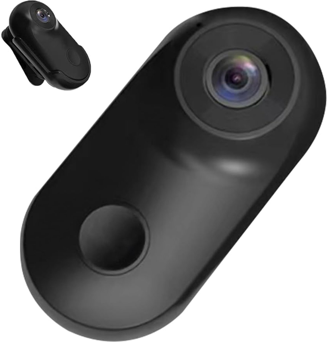Mini action camera - Recorder - 1080P HD sportcamera - Videocamera - Handsfree Camera met Scherm, Magnetische Clip, Voor Fietsen, Vissen en Dagelijks Gebruik