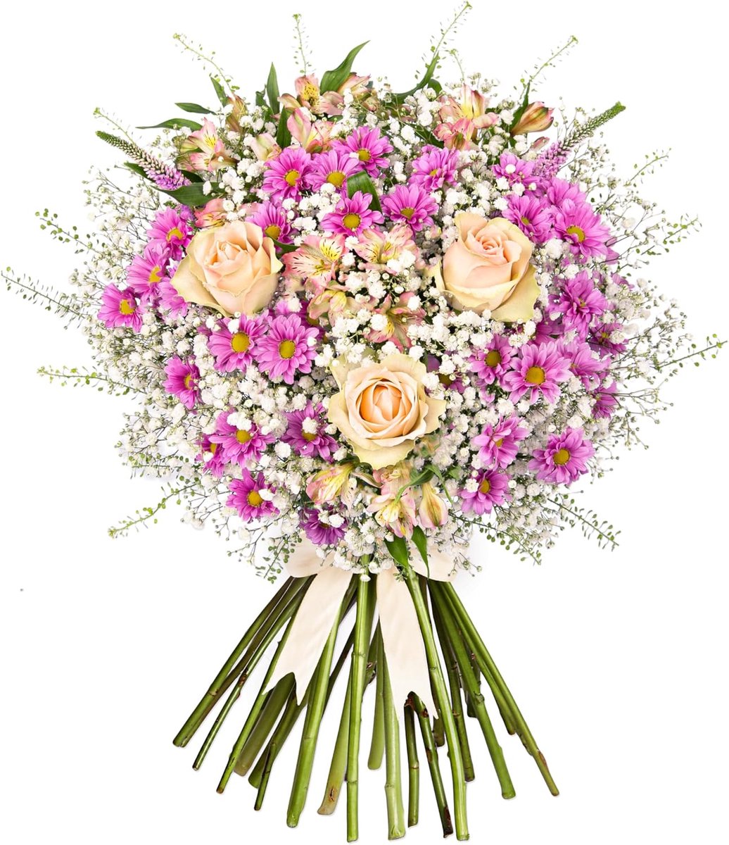 Verse Bloemstukken - Handgemaakt Boeket - Speciale Gelegenheid - Snelle Bezorging - 60x30x30cm
