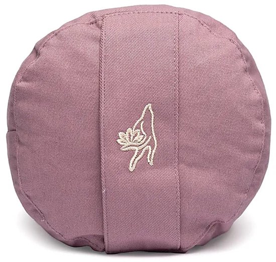 Meditatiekussen bolster lila biokatoen (OCS) - 60 cm x 16 cm van Merkloos — afbeelding 2