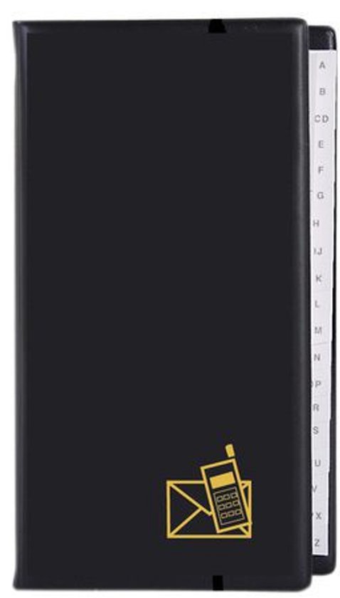 Registre téléphonique Kangaro AZ 4 anneaux noir