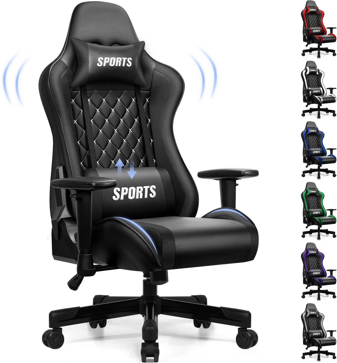 Hiaonyx Gaming Stoel - Verstelbare - Hiaonyx - €119,99