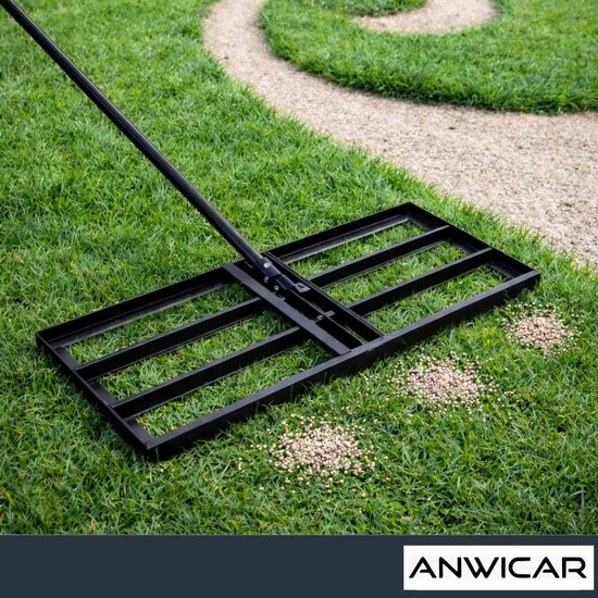Anwicar Tuinnivellering 120x30cm -Verticuteerhark - Gazon Nivellering Hark van Merkloos	 — afbeelding 3