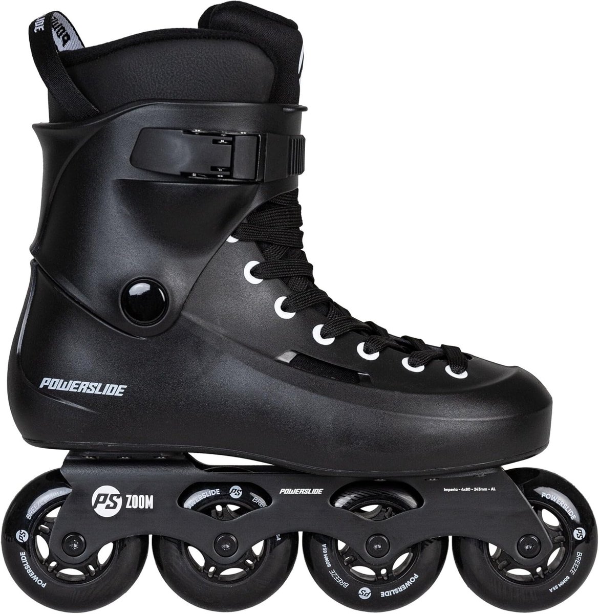 Inline Skates - Rolschaatsen - Buiten Sport - Aluminium Frame - 41-42 - Zwart