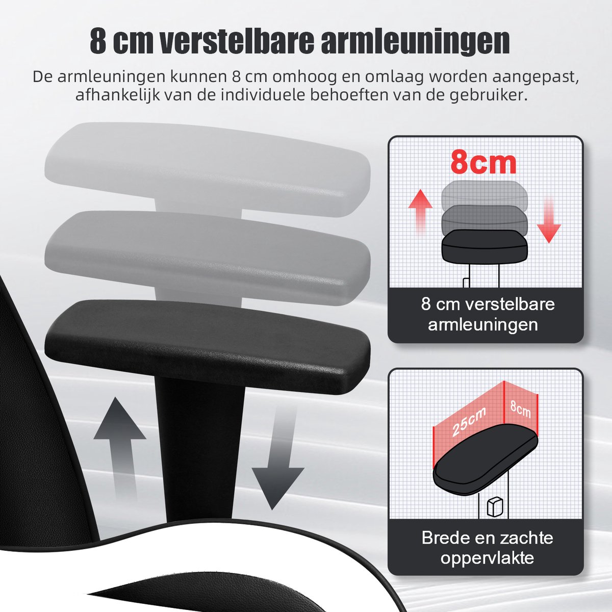Hiaonyx Racing Gaming Stoel Verstelbaar Paars - afbeelding 2