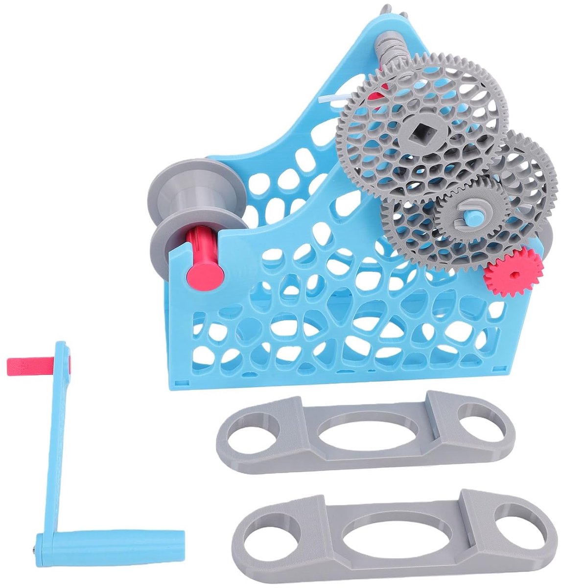 Filament Respooler - Spoelopwinder - 3D Printen - Draagbare Handslinger - 1kg Spoelen - Blauw