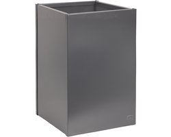 UNUS® Plantenbak Bloembak Bloempot vierkant 40x40x80 cm antraciet