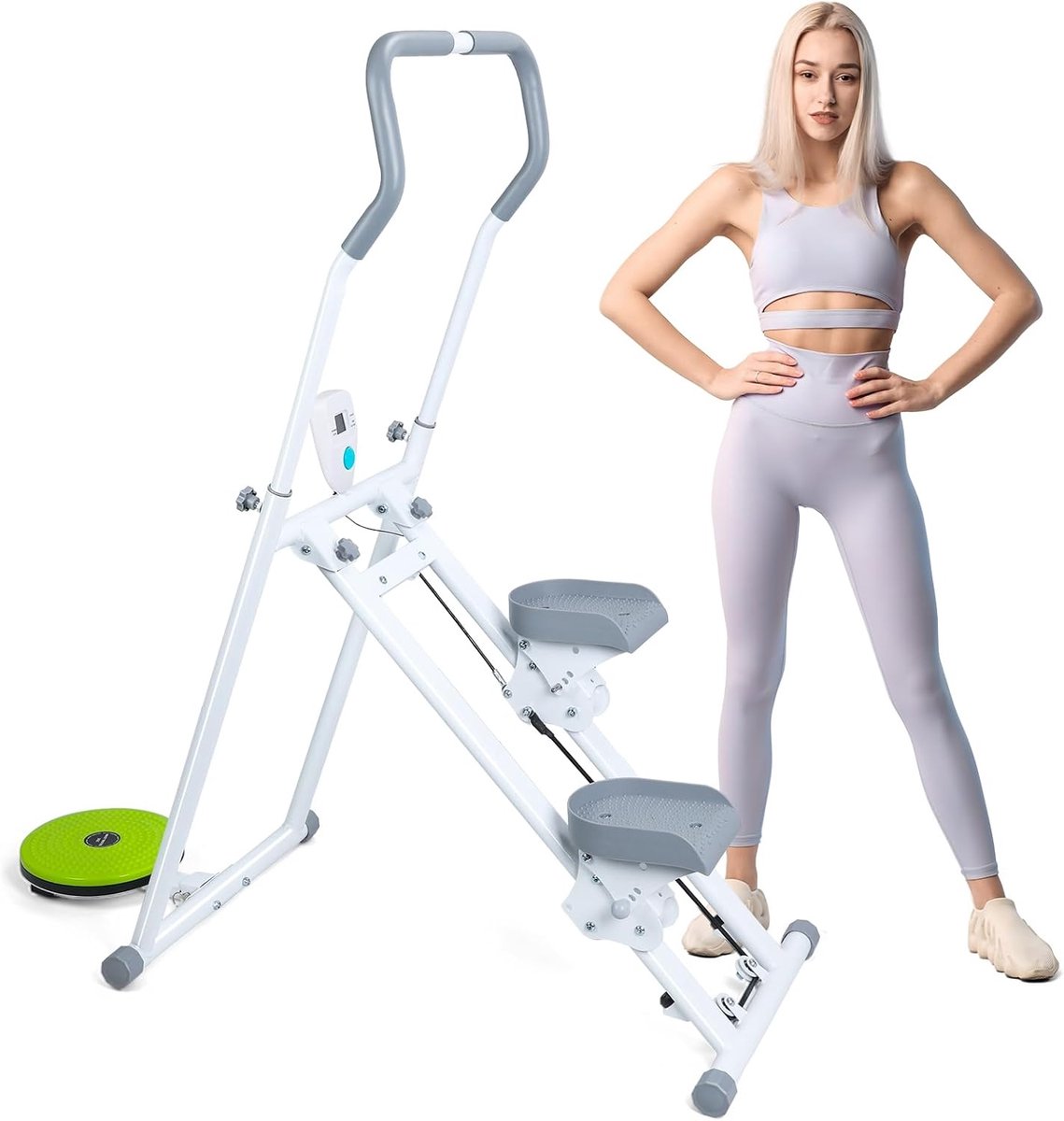 Opvouwbare Trapstepper voor Full-Body Training - Verstelbare Verticale Klimmachine voor Thuis