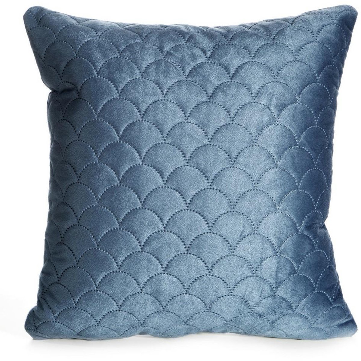 Eurofirany Ariel - Sierkussenhoes - 40x40 cm - Blauw - Vissen Schubbenpatroon