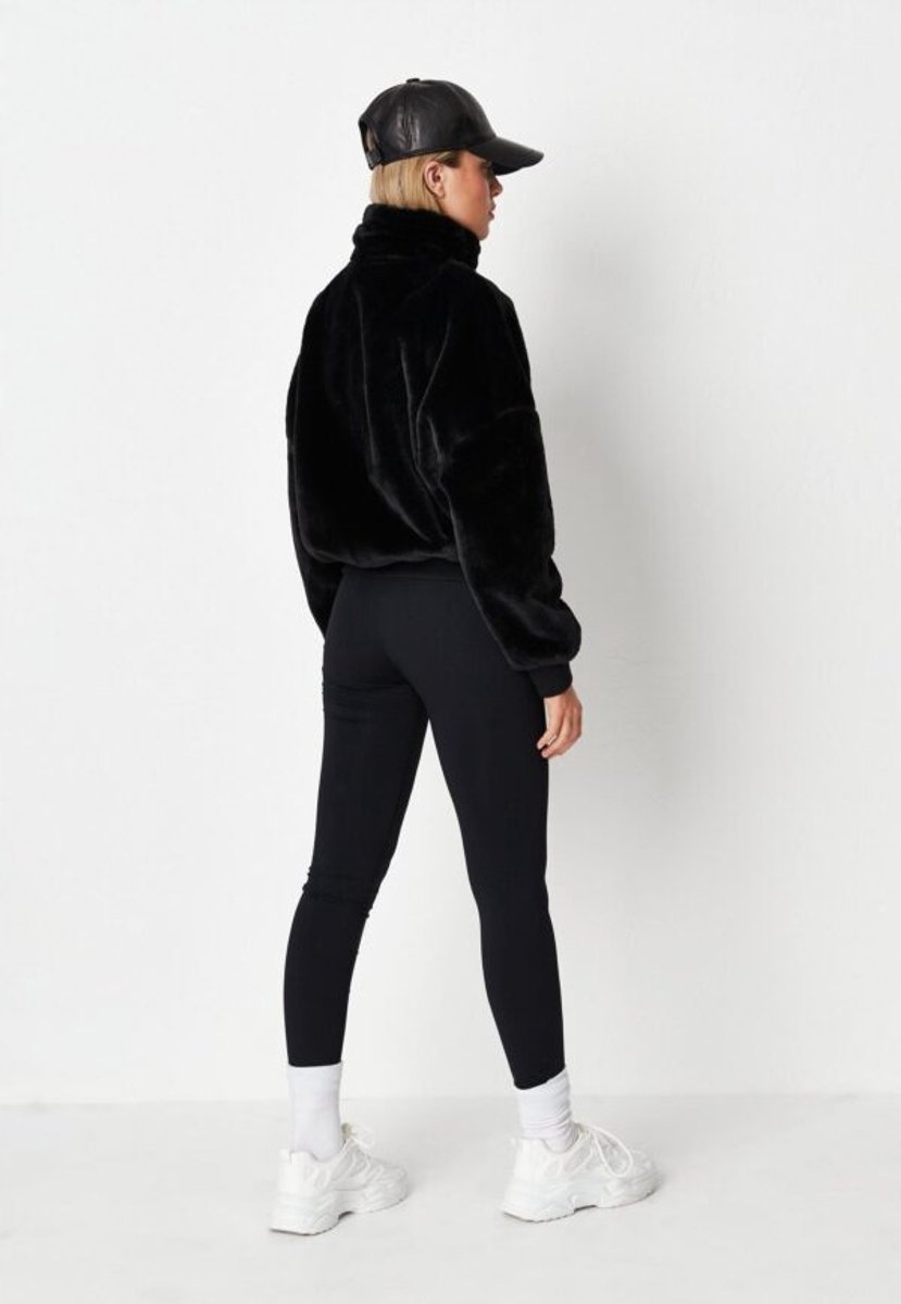 MISSGUIDED Zwarte Damesjas - Petite Collectie - Maat 34