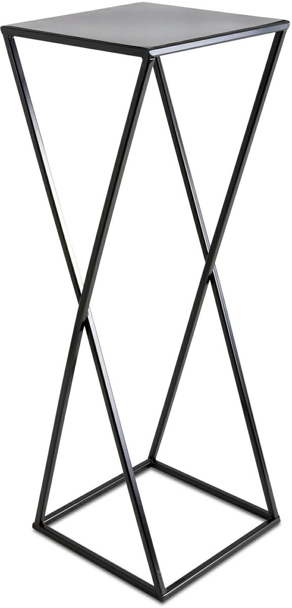 HowHomely - Moderne Loft Stijl Plantenstandaard - 70 cm - Zwart - Duurzaam