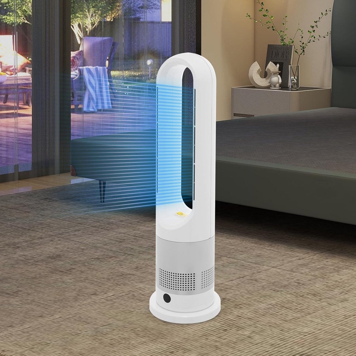 Ventilator Toren - Vloerventilator Bladloos - Zomerse Koelte - Afstandsbediening Inclusief