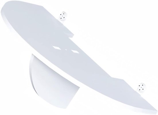 Projector plank muurbevestiging wit 36x19x13 cm stevige opbergruimte voor apparatuur en elektronica
