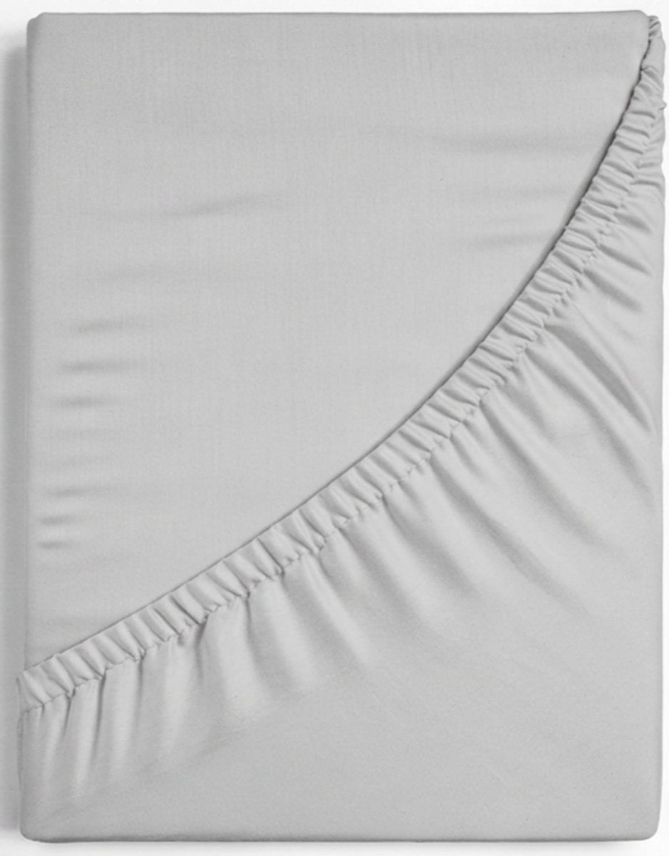 Dreamers Den Trio - Hoeslaken - Egyptisch Perkal Katoen - 200 TC - 180x200 cm + 28 cm - Grijs