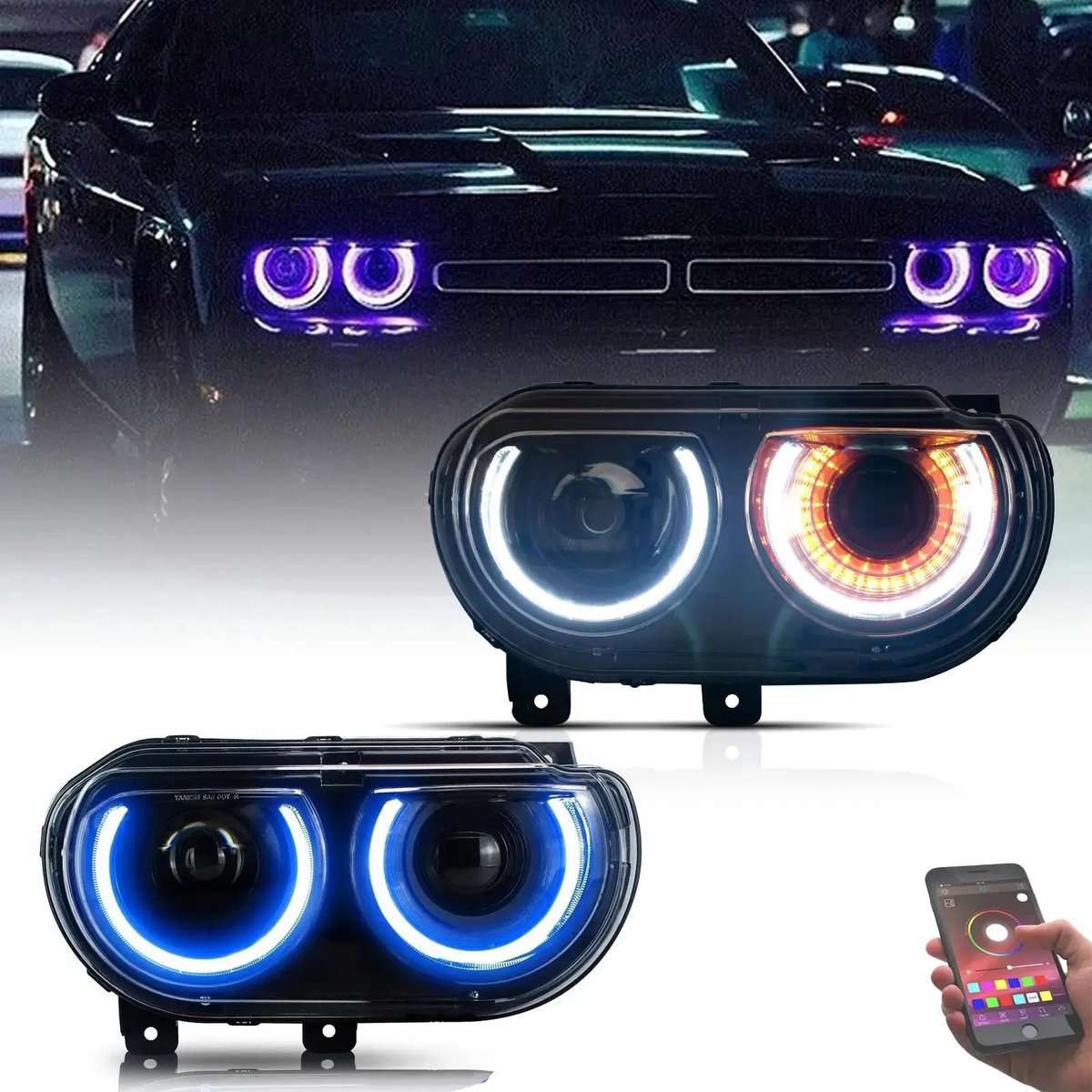 koplampen Dodge Challenger