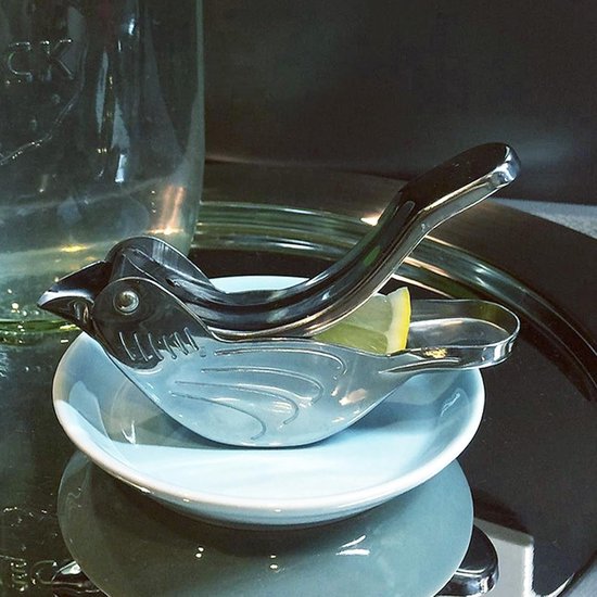 Citroenpers Vogel - Handige Keuken Gadget - Snel Sap Persen - Uniek Vogel Design - 11.5 cm Lengte - Zilver — afbeelding 3