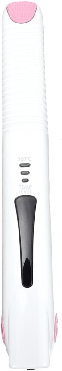 Draadloze Stijltang - Haarstyling Tool - Krullen en Stijlen - Drie Temperatuurstanden - 20 x 3.5 x 2.5 cm - Wit