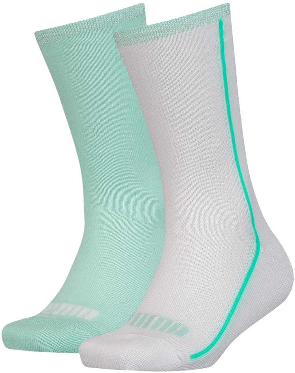 Puma Sokken Meisjes Girls Mesh Sock 2 pary Mintgroen Wit