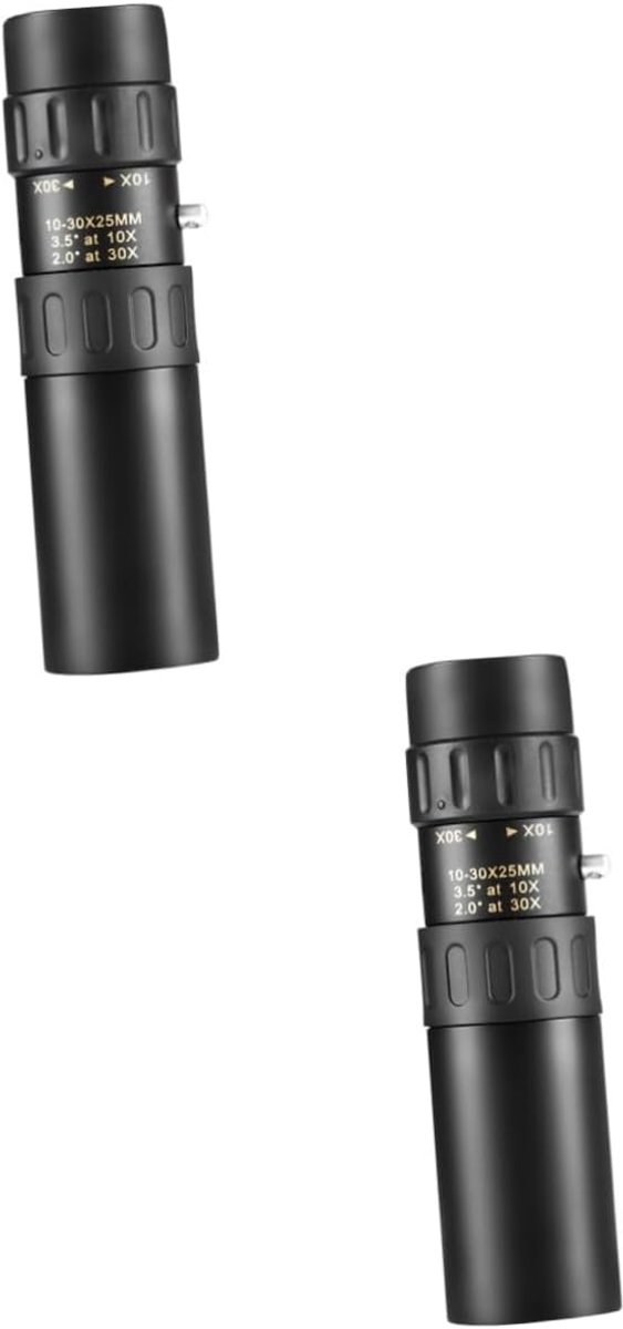 Telescoop Set - Monoculaire Verrekijker - Vogels Kijken - 10-300x Zoom Bereik - 25mm Objectief - Zwart