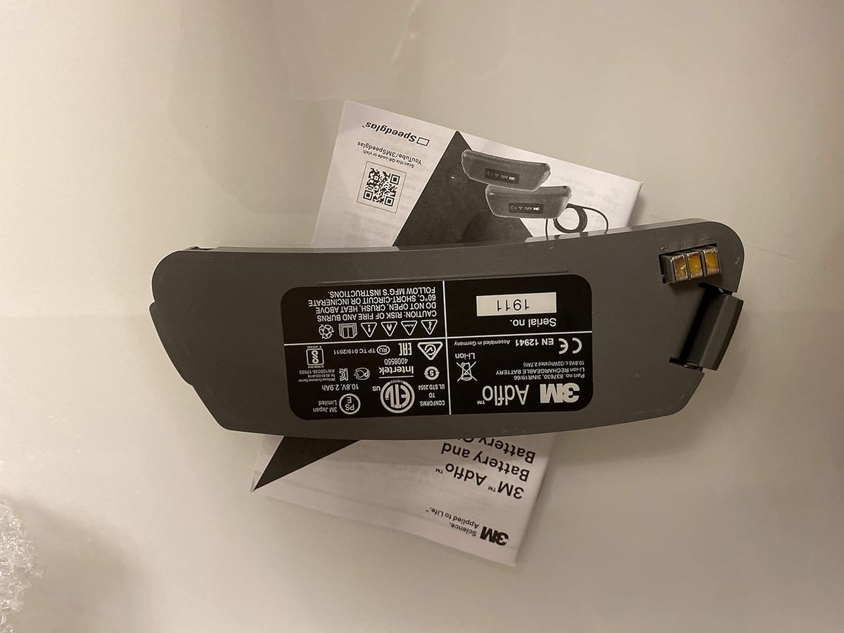 Lashelm Accu - Oplaadbare Batterij - Veilig Werken - Lithium-ion Technologie - Tot 8 Uur