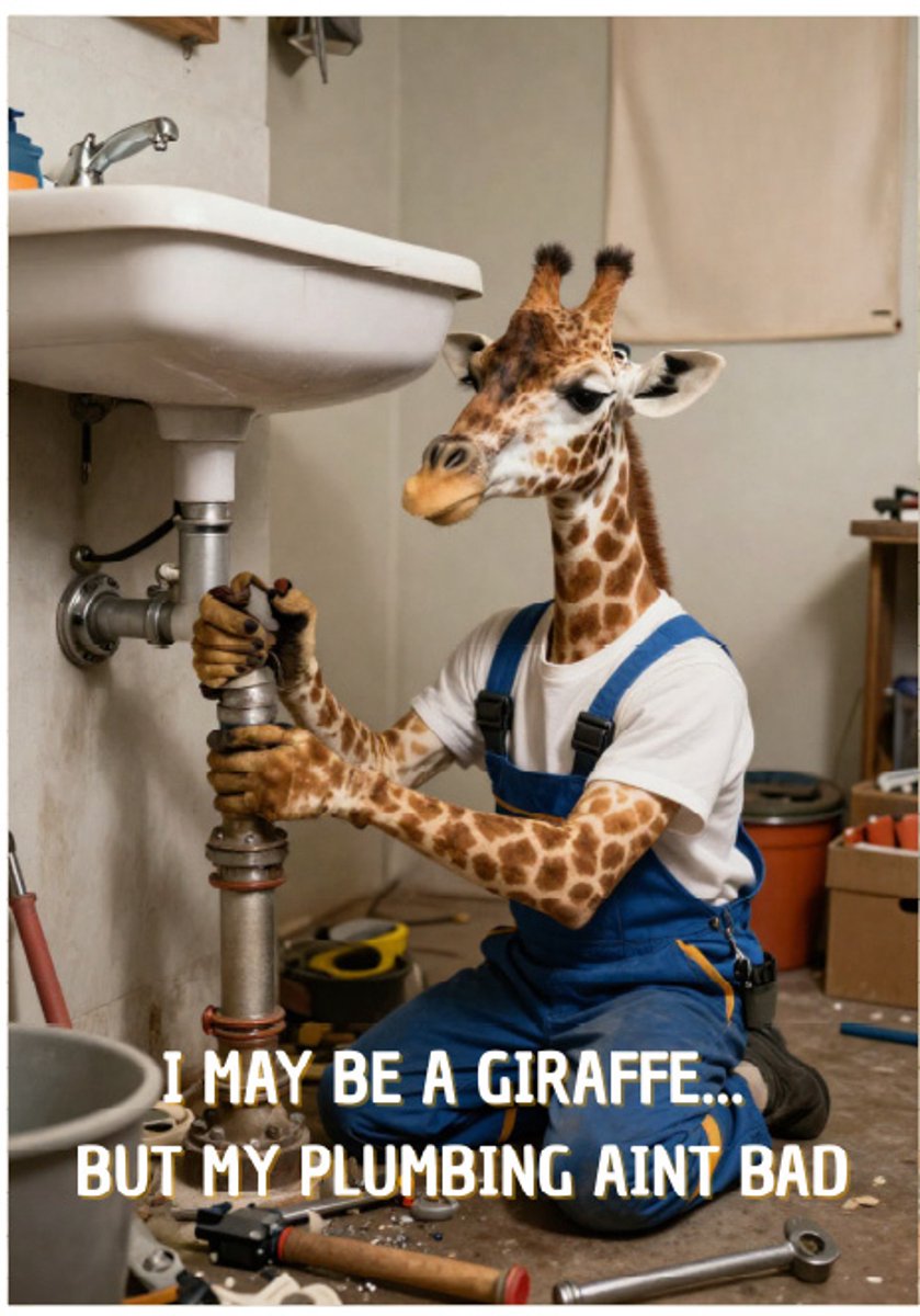 Huurdies - Poster - I'm a plumber - A2
