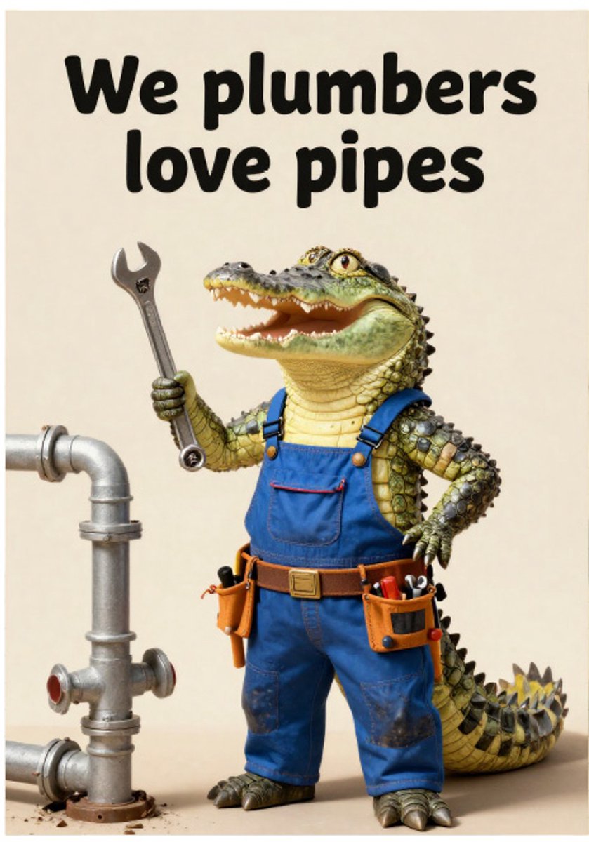 Huurdies - Poster - I'm a plumber - A2