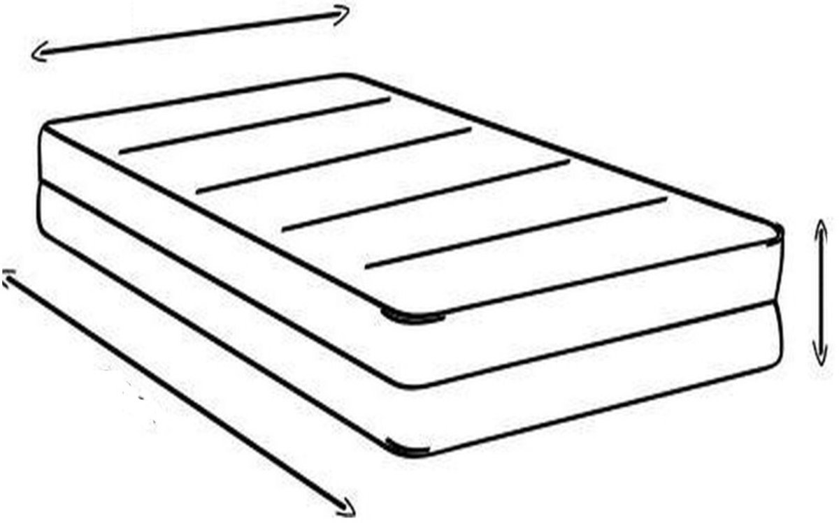Zorgmatras Koudschuim HR - 140x200 20CM Waterdichte Incontinentie matras