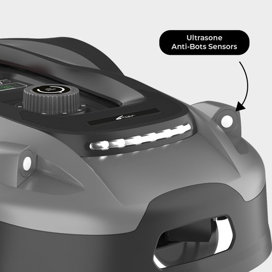 Zoef Robot - Robotmaaier Hans 2000m² - Robotgrasmaaier met bluetooth en App - Grasmaaier - Robotmaaier - Ultrasonisch obstakelherkenning van Zoef Robot — afbeelding 3