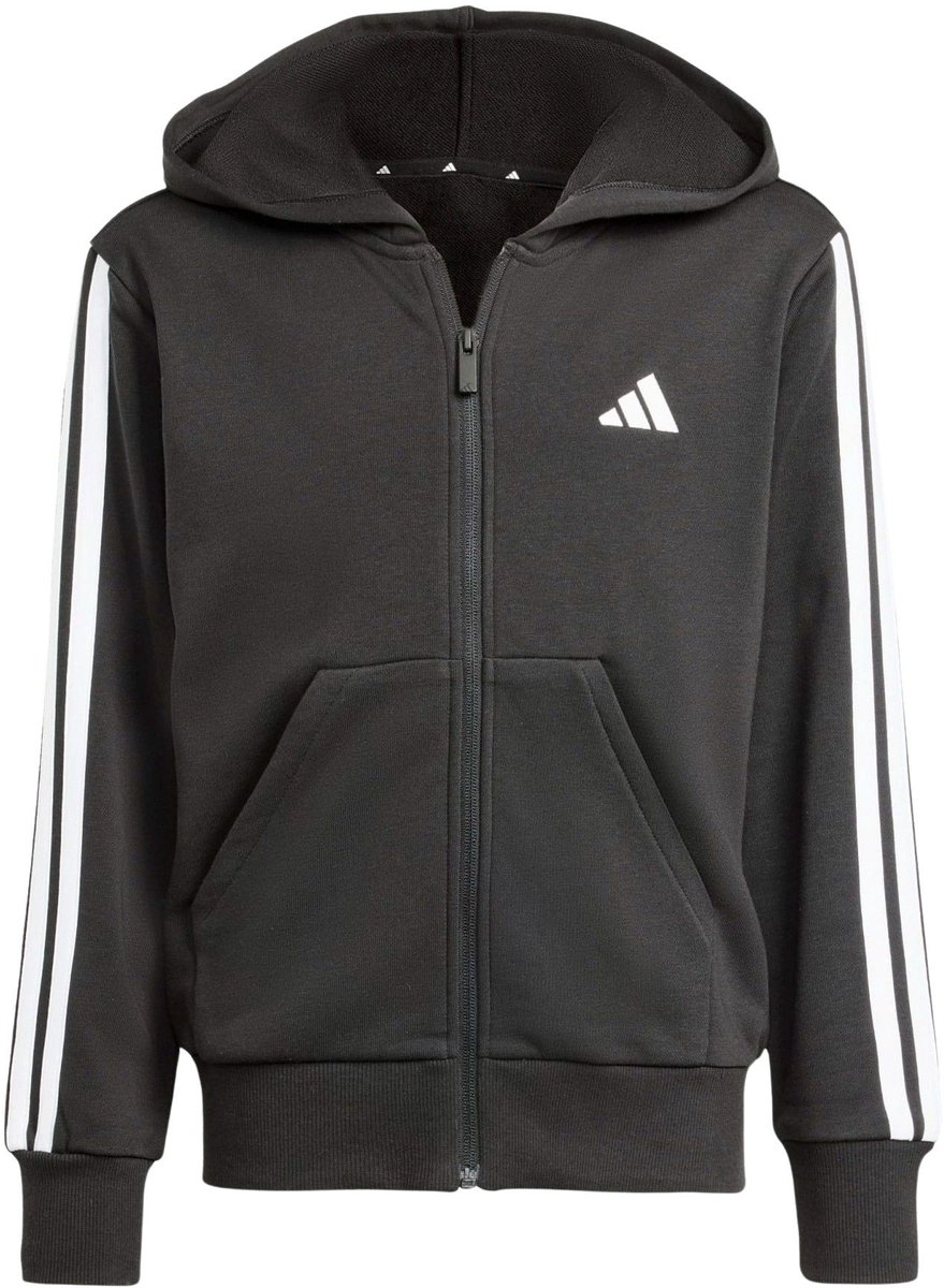 Adidas Essentials 3-Stripes Hoodie Meisjes Zwart