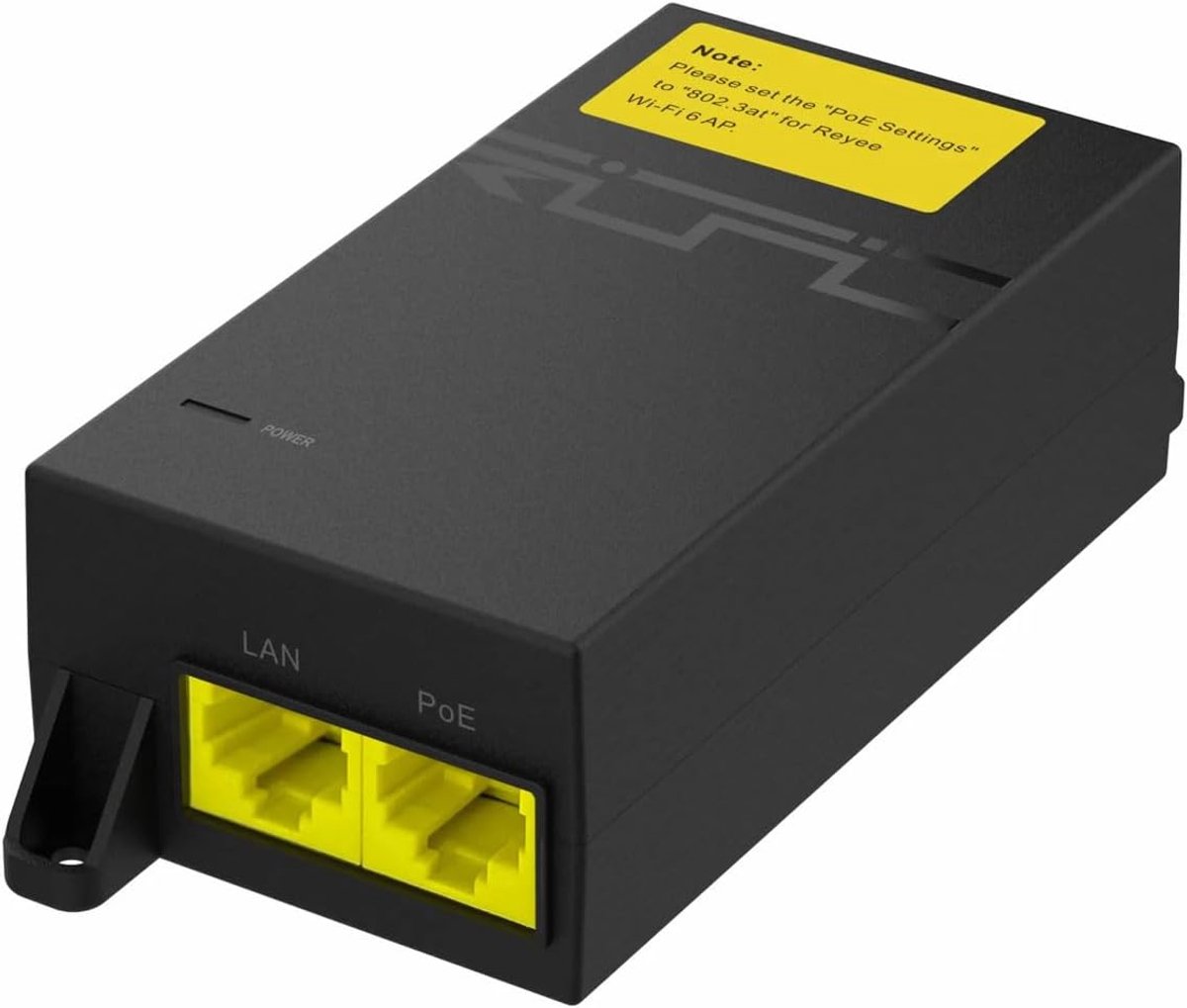 PoE Injector - Power over Ethernet - Netwerkapparatuur Voeden - 30W Hoge Output - 8.9 x 5.6 x 2.8 cm