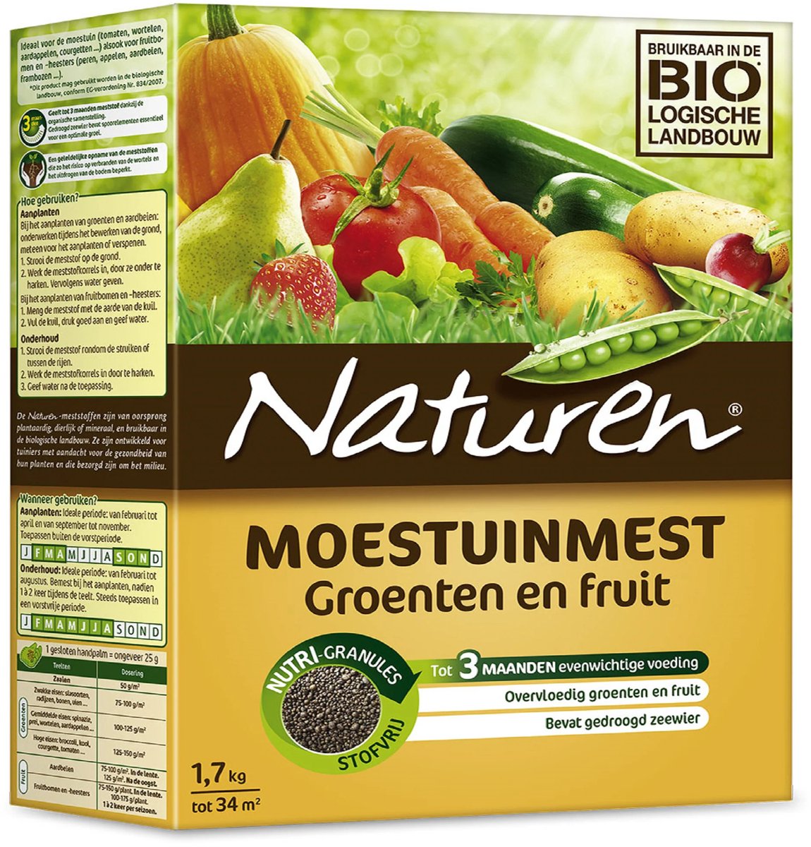Naturen moestuinmest - 1,7 kg