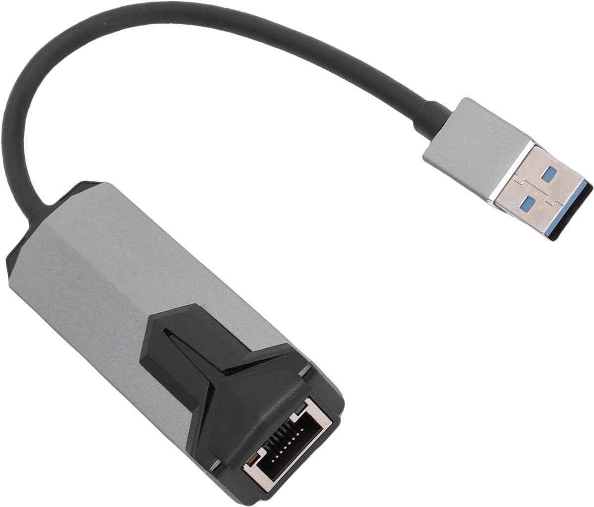 Netwerkadapter - Ethernet Adapter USB - Internet Verbinding - 2.5G Snelheid - 13 x 6 x 2 cm - Grijs