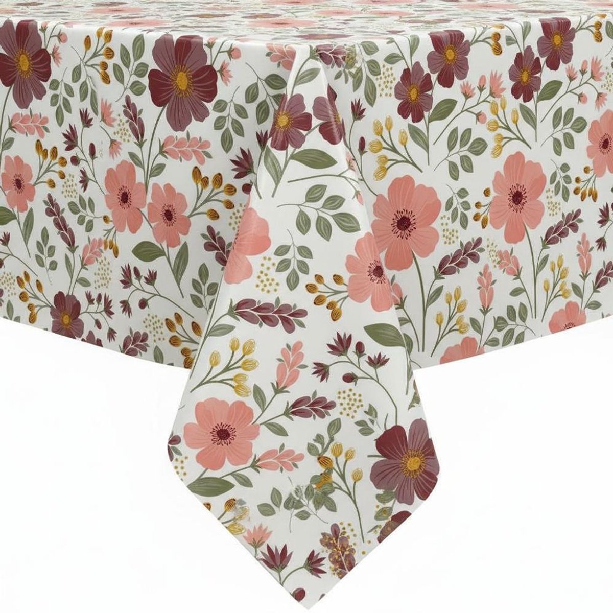 Protecttable - Tafelzeil Anemoon Roze 140x350cm - Tafelkleed Afwasbaar - Kunststof