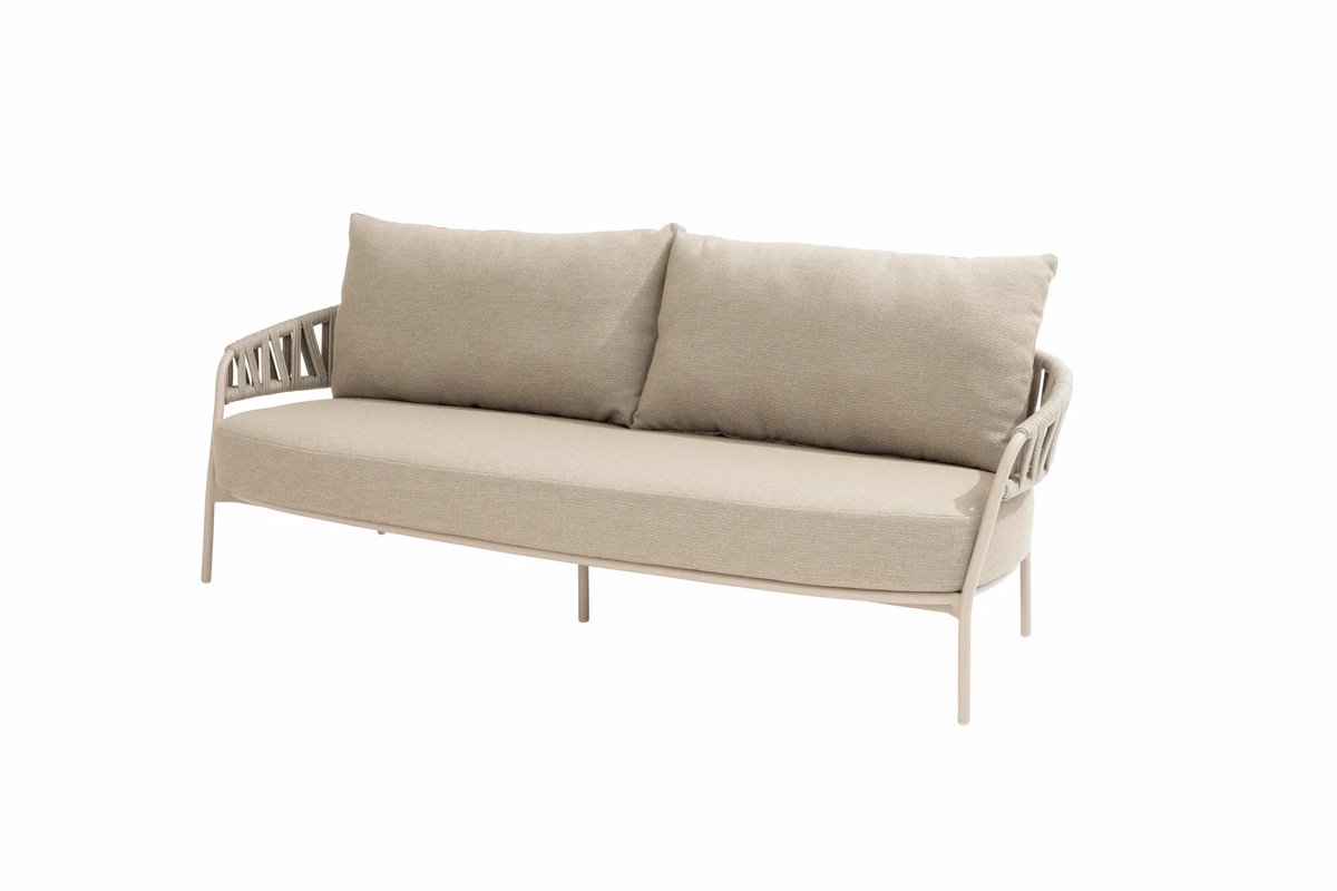 4 Seasons Outdoor Calma loungebank met Salute koffietafel - latte