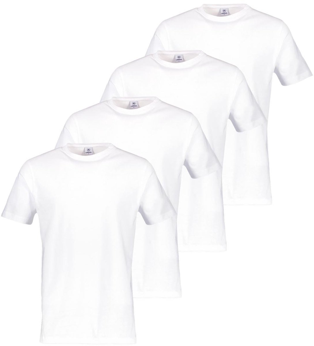 LERROS Heren t-shirt 4 pack Basic
