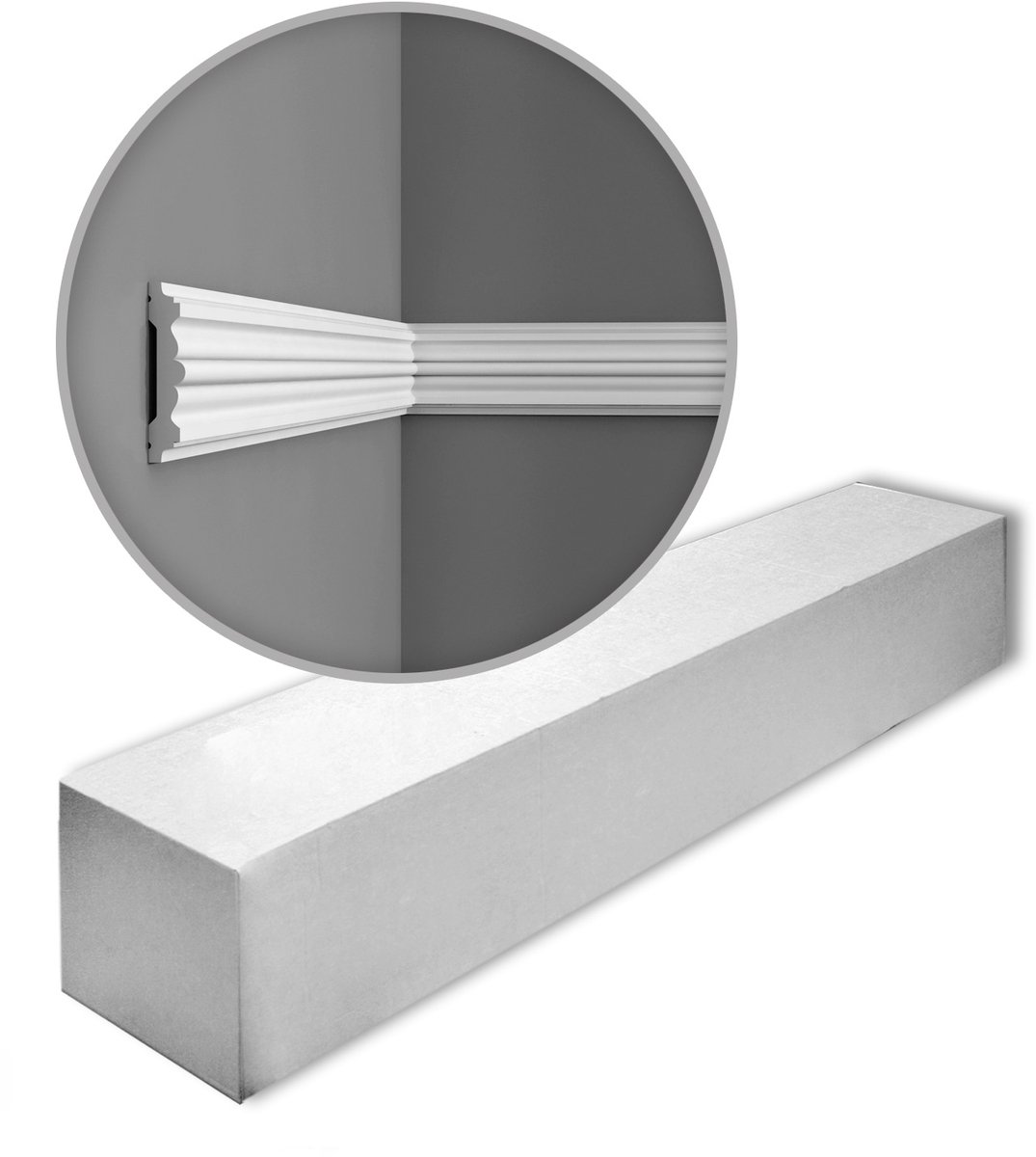 1 doos 10 Wandlijsten Origineel Orac Decor P9020 LUXXUS Deuromlijstingen 20 m
