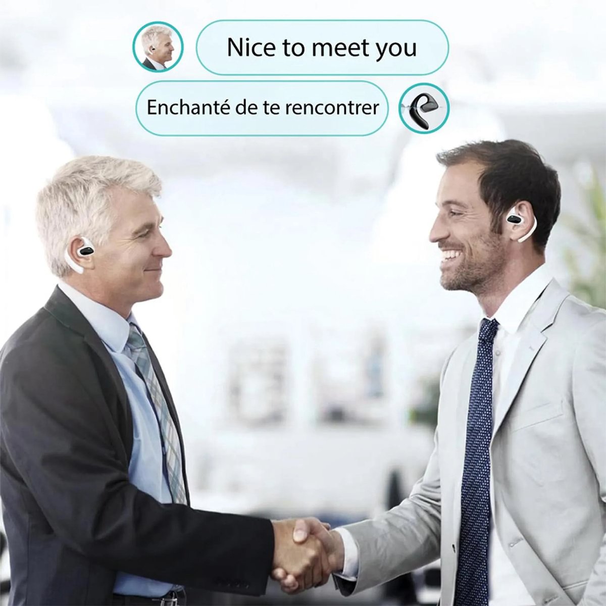 Memory Online Vertaaloortjes Bluetooth met Realtime Vertaling - afbeelding 2