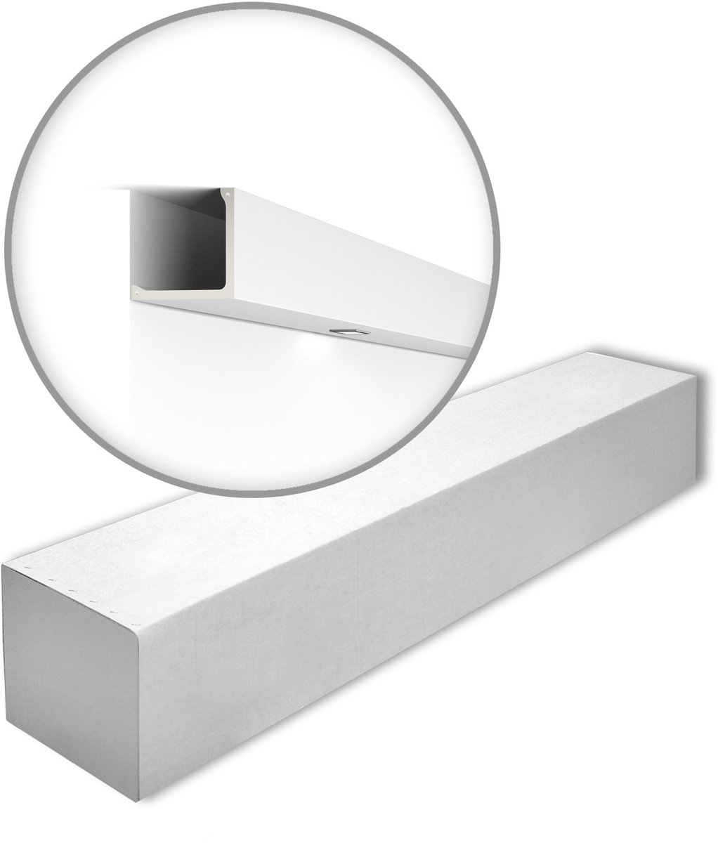 NMC L1-box ARSTYL Noel Marquet 1 doos 8 stukken Afdeklijst Lijstwerk modern design wit | 16 m