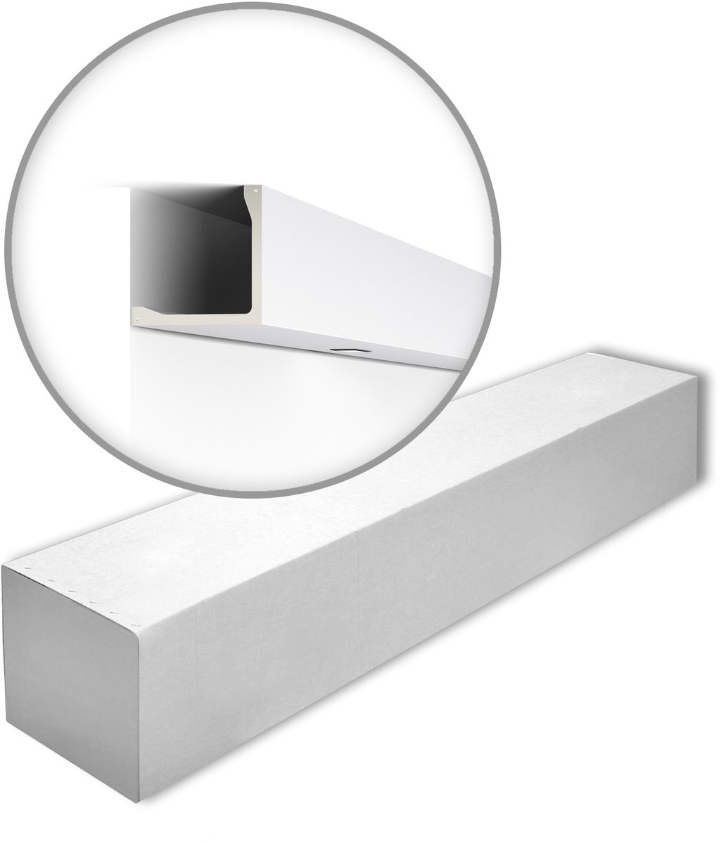 NMC L5-box ARSTYL Noel Marquet 1 doos 3 stukken Afdeklijst Lijstwerk modern design wit | 6 m