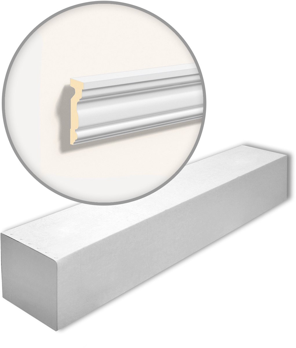 NMC MA14-box DOMOSTYL Noel Marquet 1 doos 6 stukken Deuromlijsting Gevel profiel modern design wit | 12 m