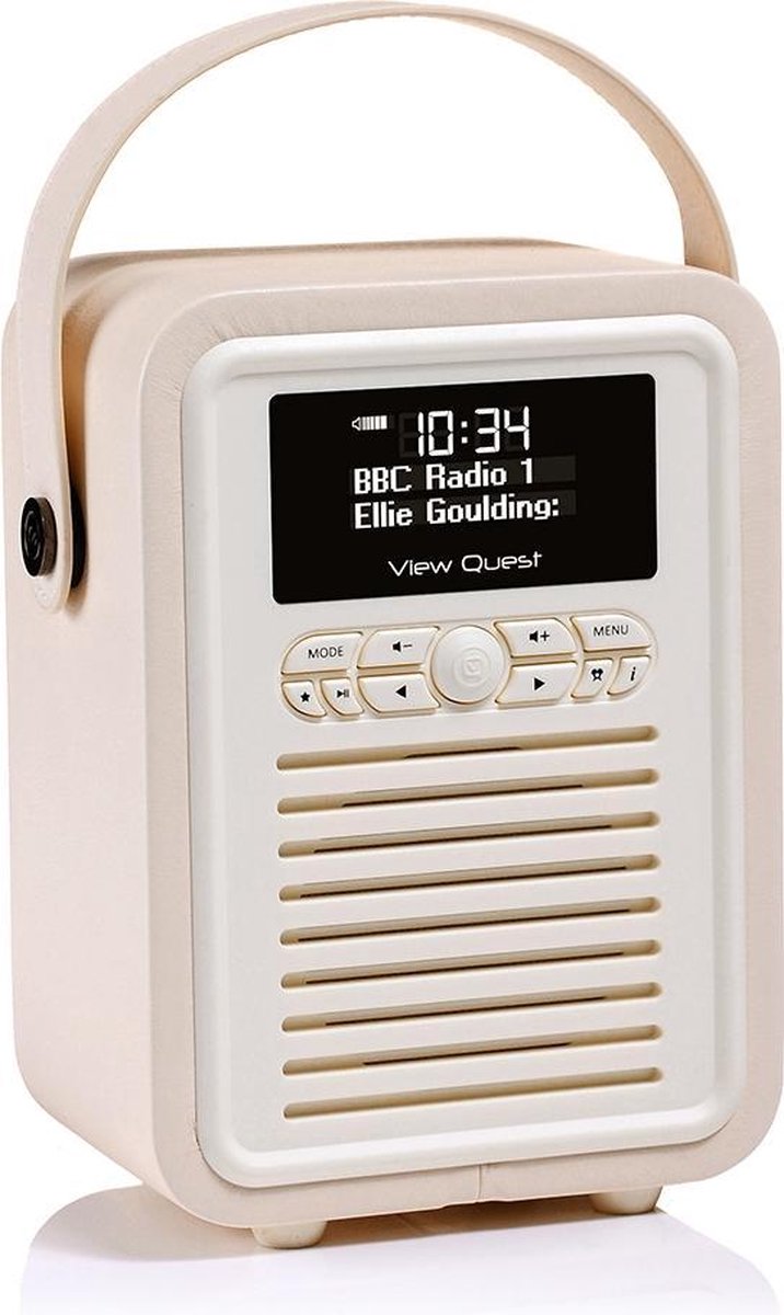 ViewQuest Mini Radio DAB Bluetooth - crème